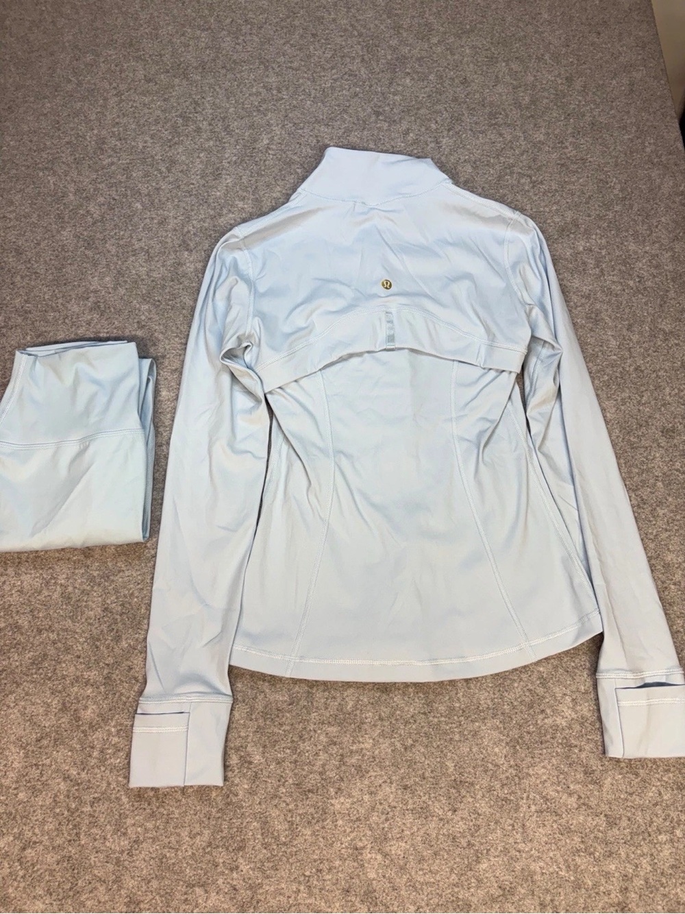 lululemon athletica Light Blue Zip Jacket & Leggings Set - Picture 2 of 3